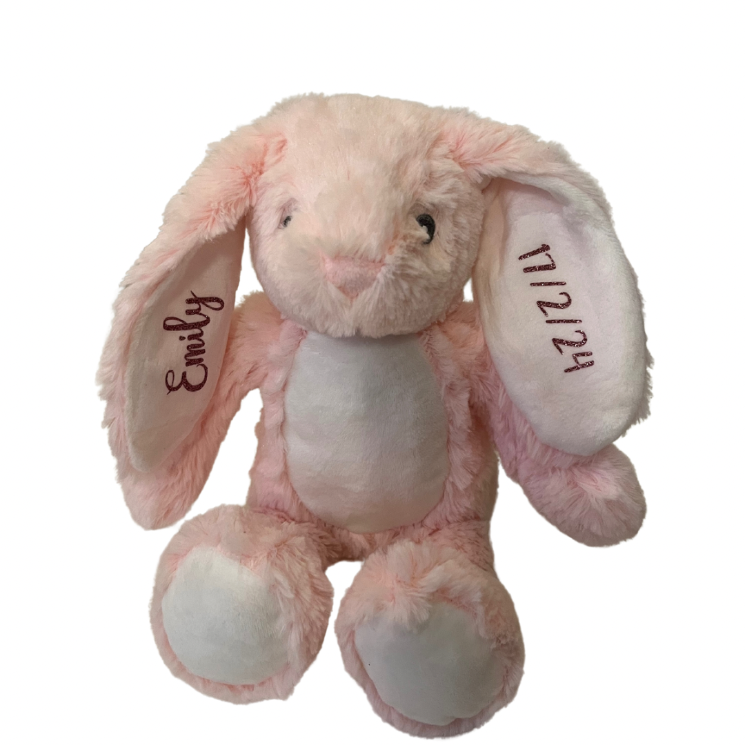 Personalised Bunny Soft Toy New Baby/Flower girl/Paige Boy/Easter Gift