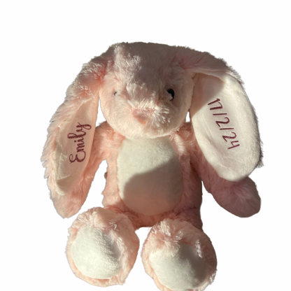 Personalised Bunny Soft Toy New Baby/Flower girl/Paige Boy/Easter Gift