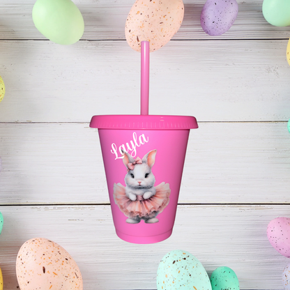 Bunny Ballerina 16oz cold cup