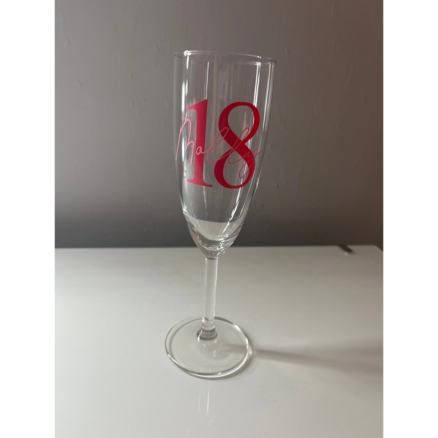 Personalised Birthday Glass 18th/21st/30th/40th/50th/60th