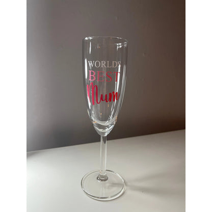 Worlds Best Mum Prosecco Glass