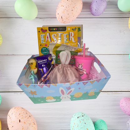 Personalised large filled Easter basket