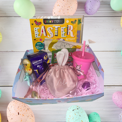 Personalised large filled Easter basket